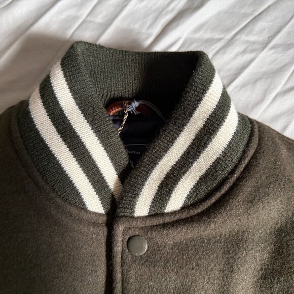 Frank & Oak x Golden Bear Varsity Wool Leather Jacket Large (slim fit) $849 - Picture 8 of 13